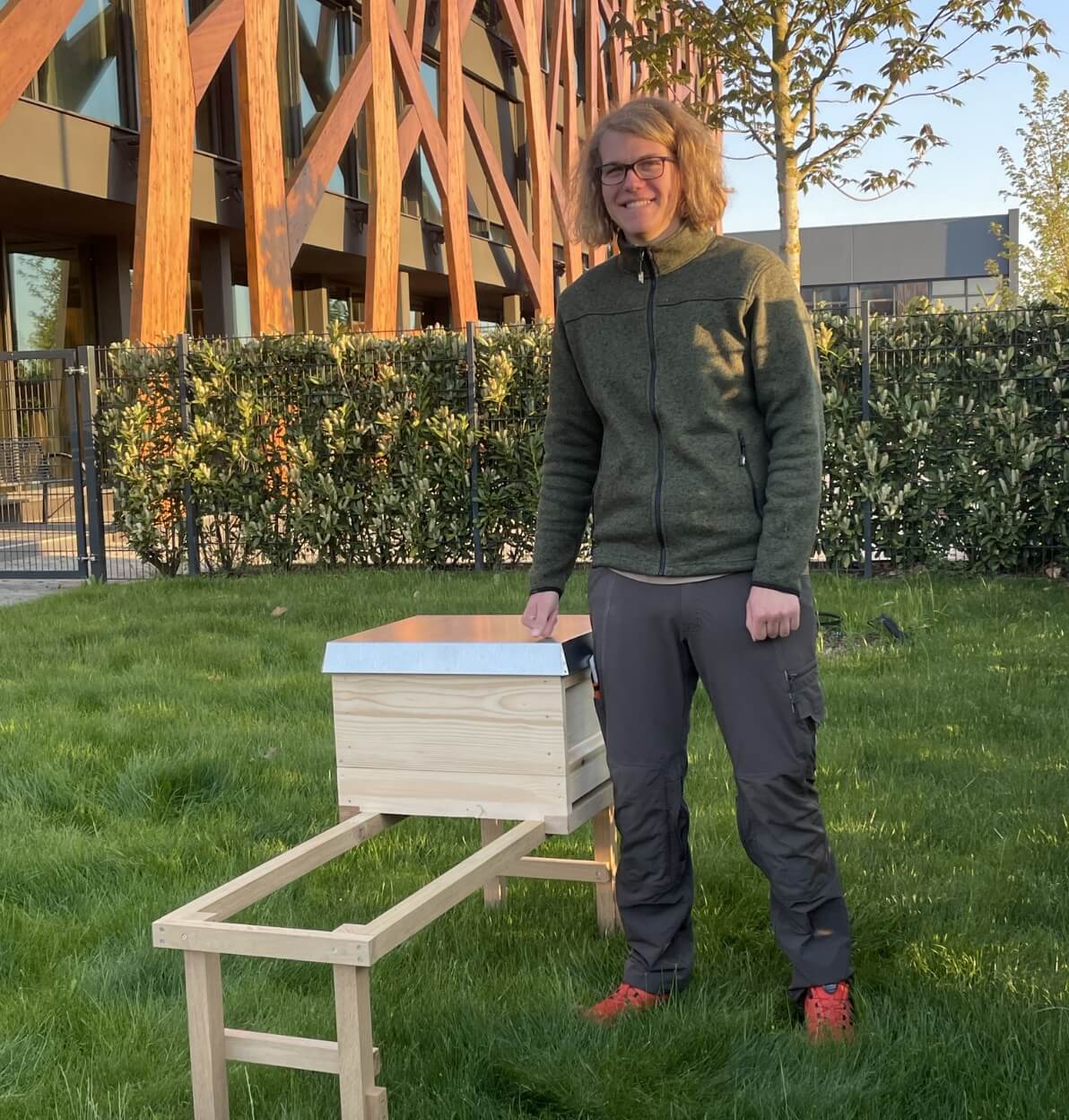Justus Allgaier Bienenpatenschaft mit Zebrano zum Thema Nachhaltigkeit
